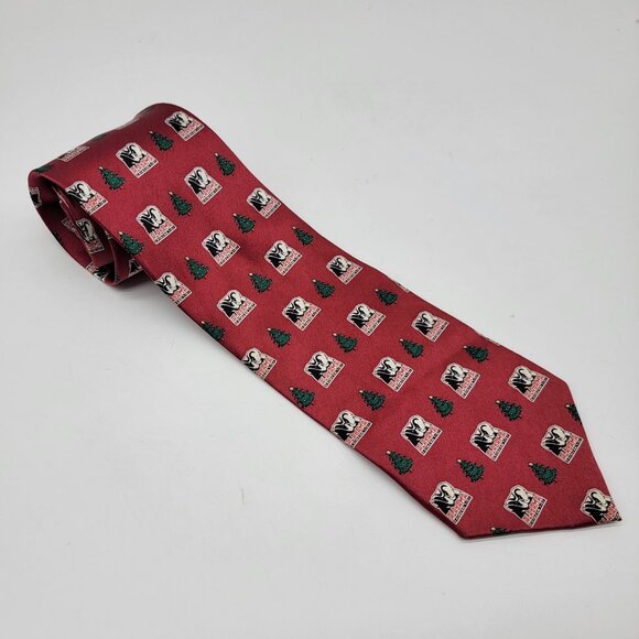 University of Alabama Crimson Tide Christmas Neck Tie Silk Campus‎ Classic - Picture 1 of 6